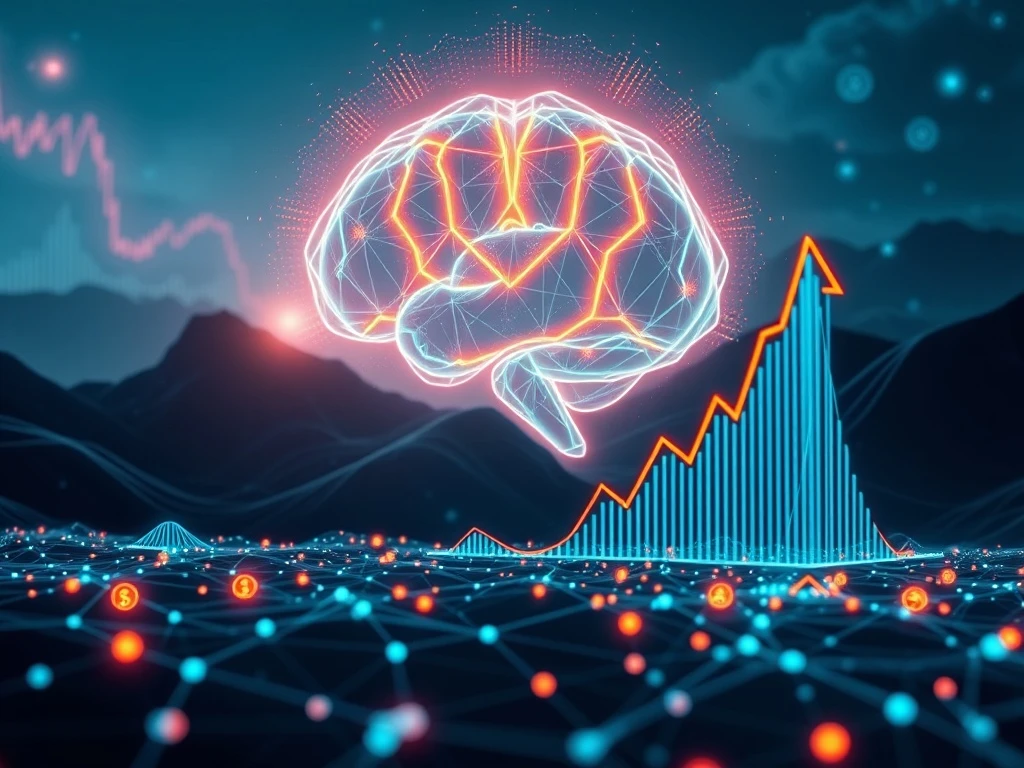 Visualizing Ruvi AI's rapid growth and market potential, outperforming traditional crypto assets.