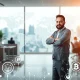 An illustration of Sabeer Nelli's leadership vision, demonstrating a global tech company thriving through sustainable practices and customer focus.