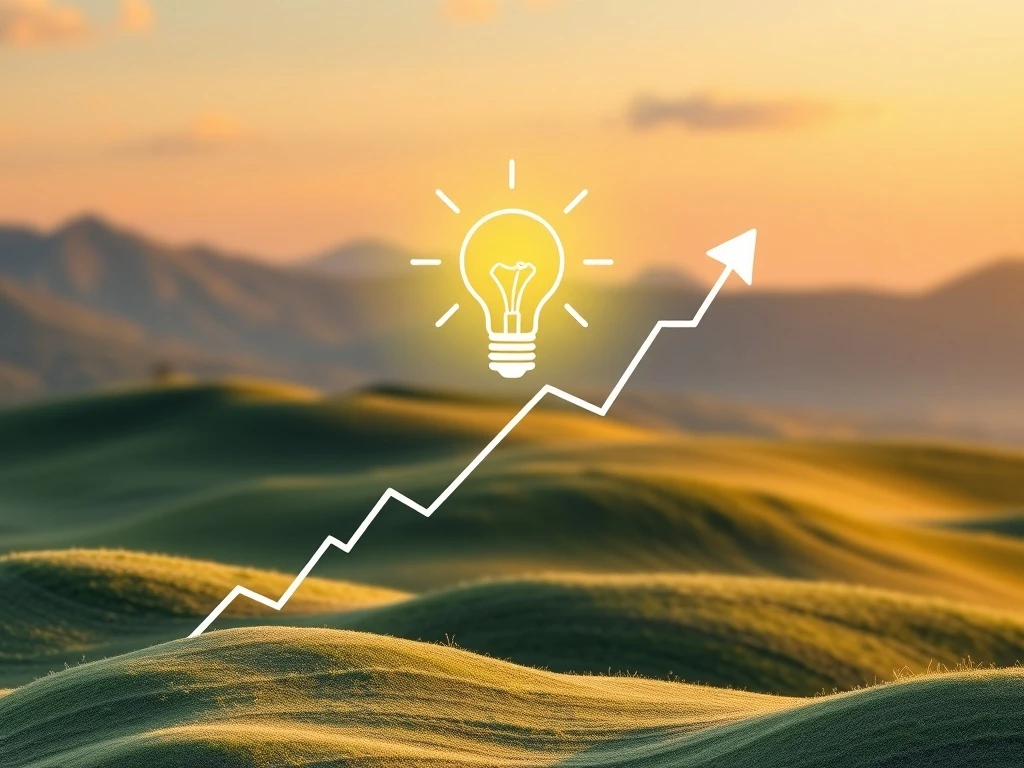 A financial chart showing sustained upward growth, illustrating the benefits of a strategy that avoids premature selling winners.