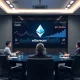 Corporate strategy meeting discussing Ether treasury expansion through stock buyback program