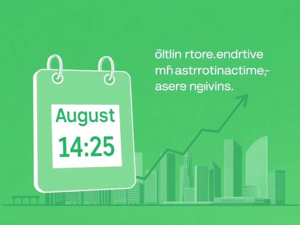 Calendar marking August 14, 2025, signaling the release of Shimmick financial results.