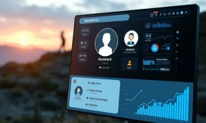 A digital interface showing multiple AI assistants boosting productivity and marketing, illustrating the benefits of a Sintra.ai review.
