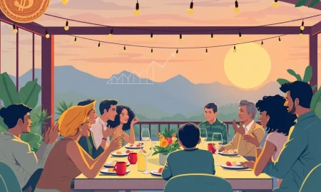 Six by Nico crowdfund: Diners engaging in an immersive culinary experience, symbolizing community investment.