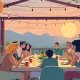 Six by Nico crowdfund: Diners engaging in an immersive culinary experience, symbolizing community investment.