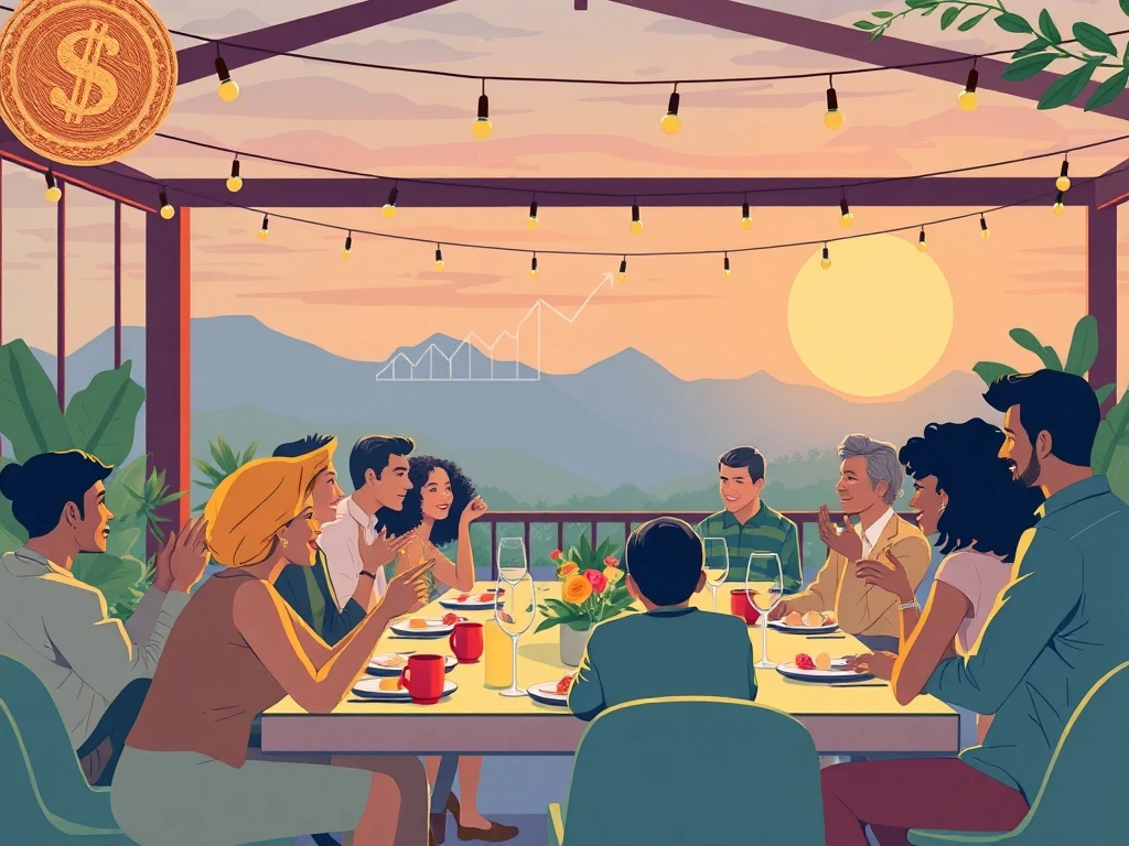 Six by Nico crowdfund: Diners engaging in an immersive culinary experience, symbolizing community investment.