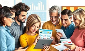 Visualizing diverse customer segments helps optimize small business marketing strategies for growth.