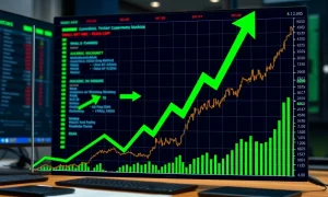 Small-cap stocks outperforming large companies in financial market growth chart