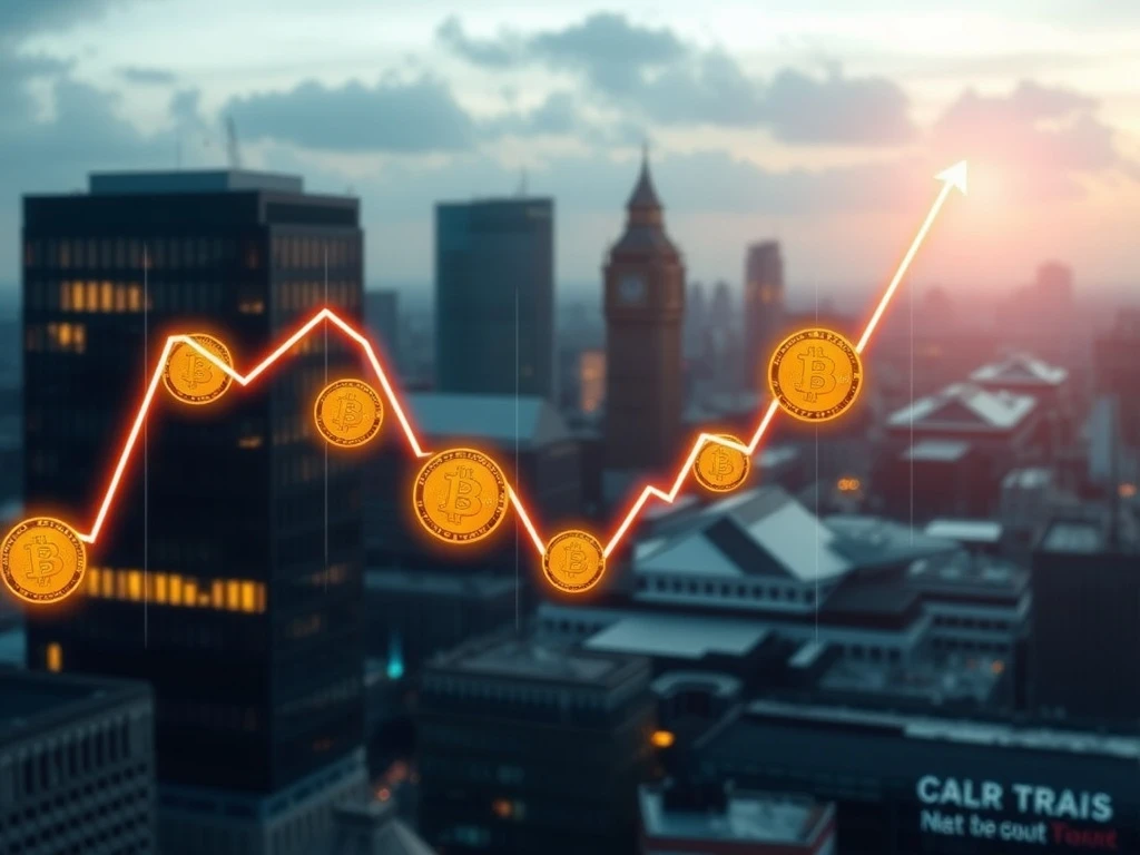Illustration depicting secure financial growth, highlighting the innovative use of Bitcoin bonds in a corporate fundraising context for Smarter Web Company.