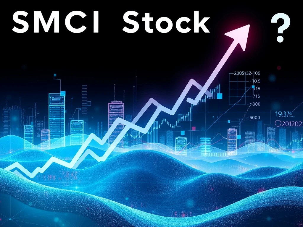 A chart showing a significant rise in SMCI Stock performance, highlighting Super Micro's future outlook amidst critical questions.