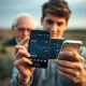 A person confidently engaging in social media investing, aiming for Buffett-level returns.
