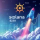 Solana cryptocurrency surging toward $230 price target with MAGAX token growth indicators
