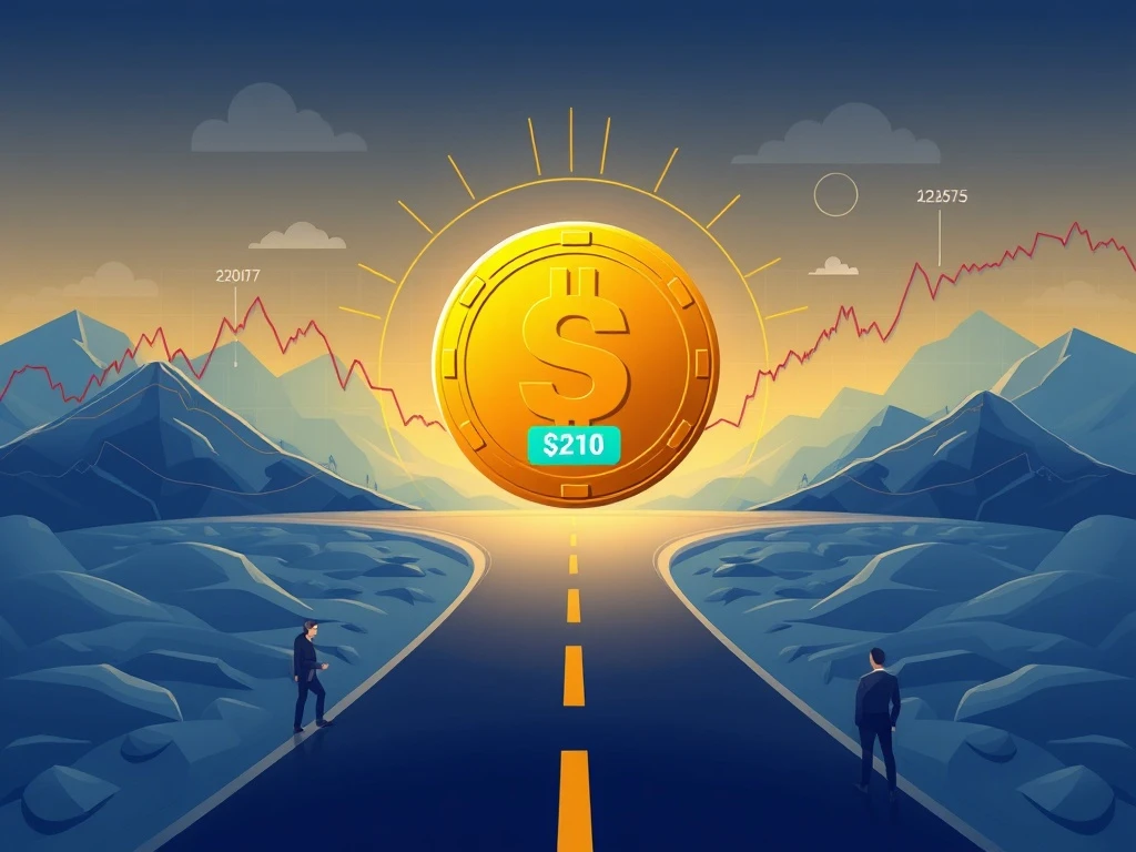 Solana price analysis showing critical $210 resistance level with investor profit-taking activity