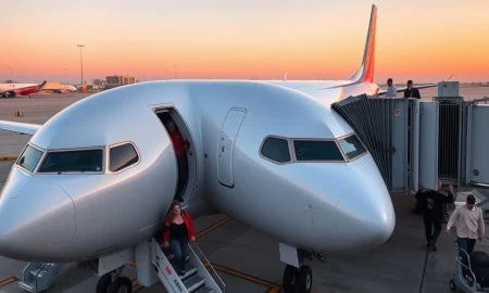 A Southwest Airlines plane on the tarmac, symbolizing the significant shift in its fee structure and the new era of Southwest Airlines fees.