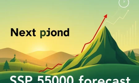 A chart showing a sharp rise in the S&P 500 forecast towards 7,500, symbolizing an impending economic reset.