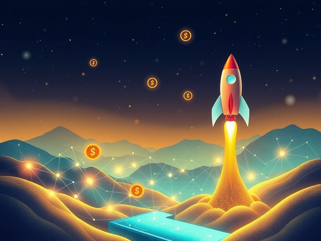 SparkDEX logo with a vibrant, growing network, symbolizing the platform's innovative tokenomics and leadership in DeFi.