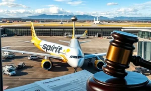 Latest Spirit Airlines bankruptcy proceedings showing court documents and aircraft