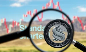 Chart showing a decline in Standard Chartered stock value, symbolizing the impact of a lawmaker's call for an official probe into the bank.