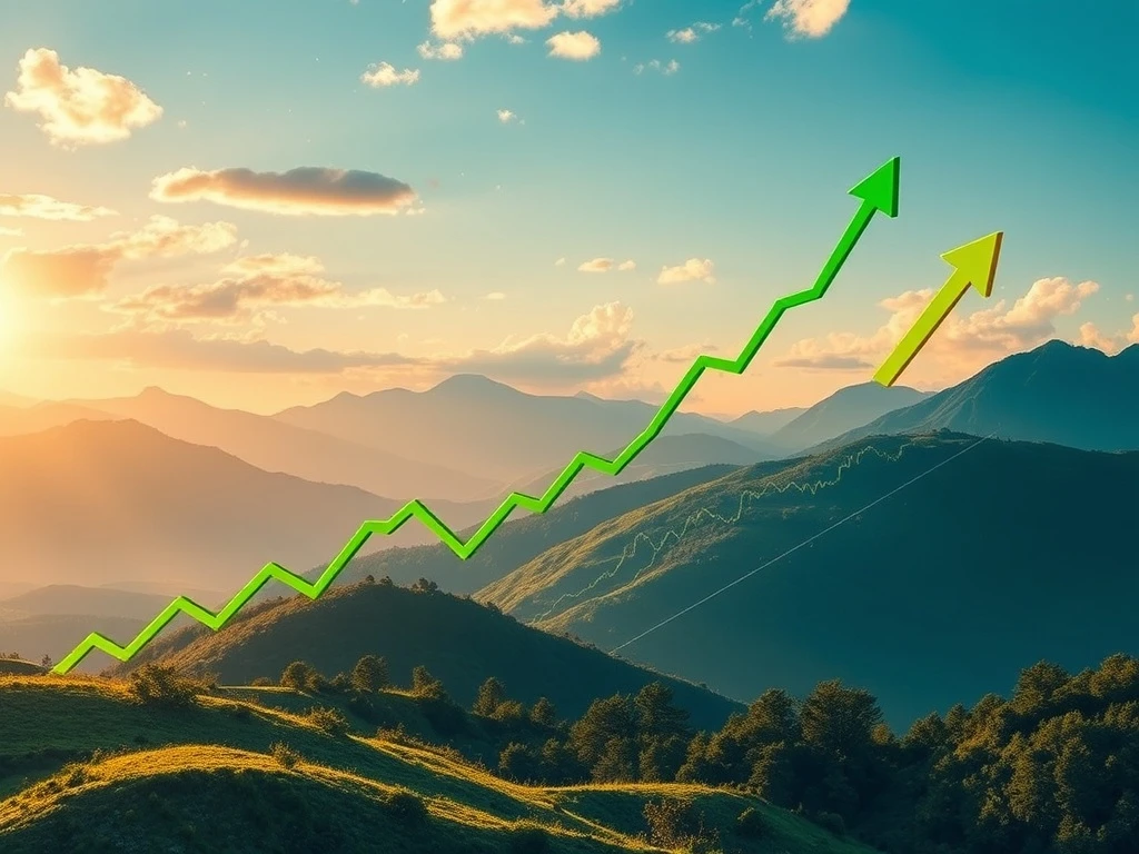 A powerful upward trend in a stock market rally, signifying robust market strength despite inflationary pressures. It conveys investor confidence.
