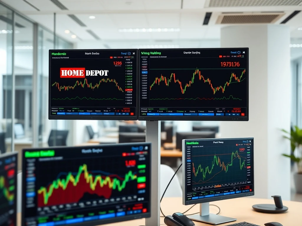 Stock market today analysis showing earnings reports from major companies with financial charts and performance data