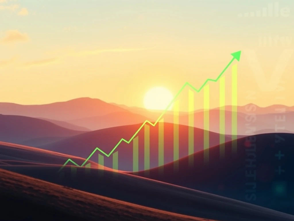 A vibrant upward trending stock market chart reflecting positive **Stock Market Today** performance and investor optimism.
