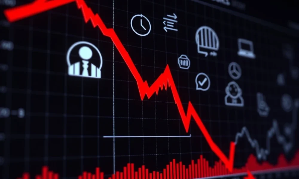 Stock market today showing sharp decline amid political and regulatory uncertainty affecting investor confidence
