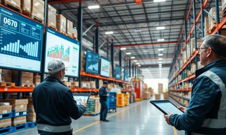 Supply chain forecasting dashboard showing inventory optimization and demand prediction analytics