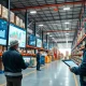 Supply chain forecasting dashboard showing inventory optimization and demand prediction analytics