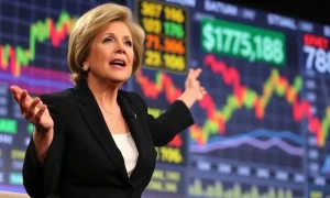 Suze Orman discussing her favorite stock investment strategy during financial conference