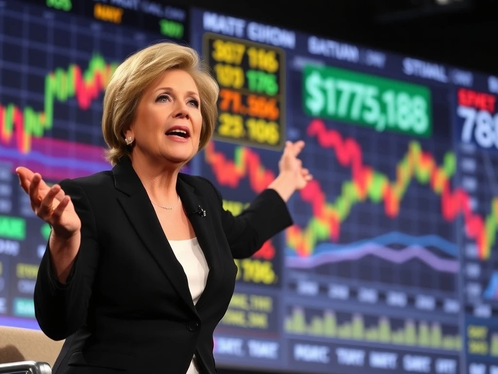 Suze Orman discussing her favorite stock investment strategy during financial conference