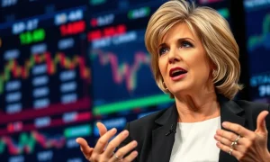 Suze Orman discussing her expert stock picks during an exclusive financial interview