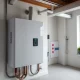 A modern tankless water heater unit installed in a Chicago home, illustrating efficient tankless water heater installation Chicago benefits.