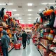 Target Halloween deals display showcasing affordable costumes and decorations, inviting shoppers to celebrate the season on a budget.