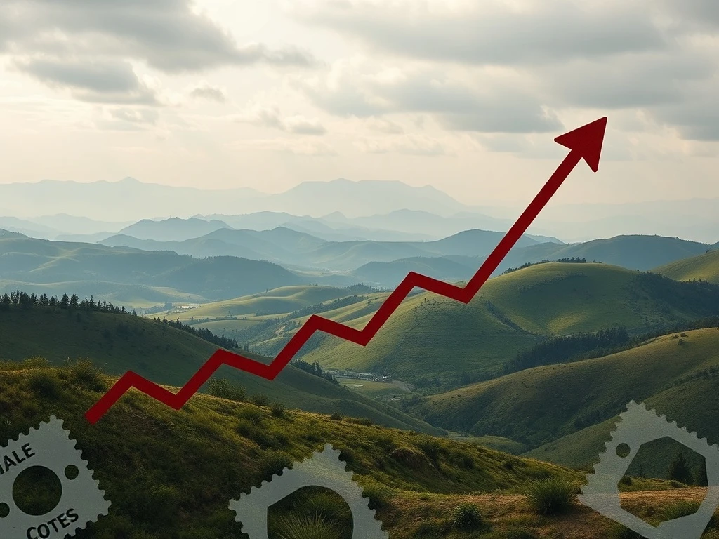 Economic charts and graphs illustrating the complex debate surrounding tariff inflation and its impact on the economy.