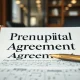 Celebrity prenup document revealing modern wealth protection strategies for high-profile couples