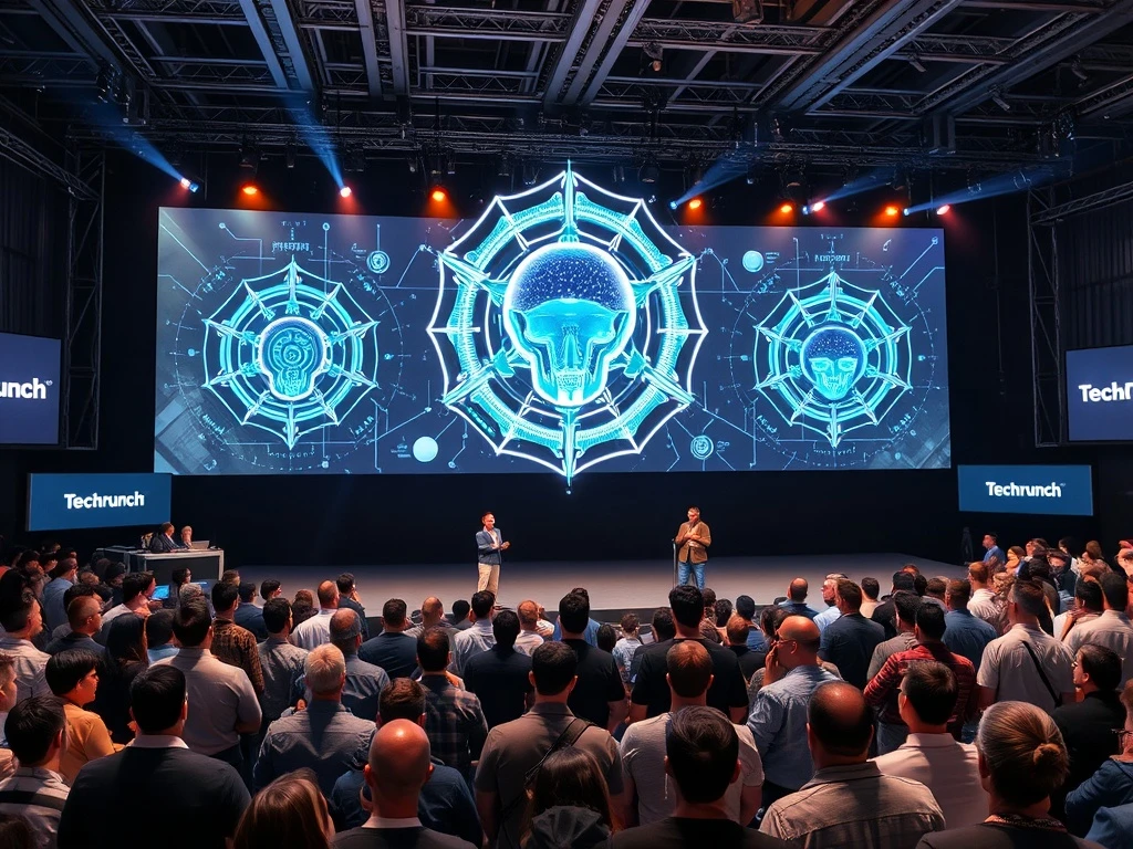 TechCrunch Disrupt 2025 AI innovation stage featuring JetBrains and Greenfield presentations