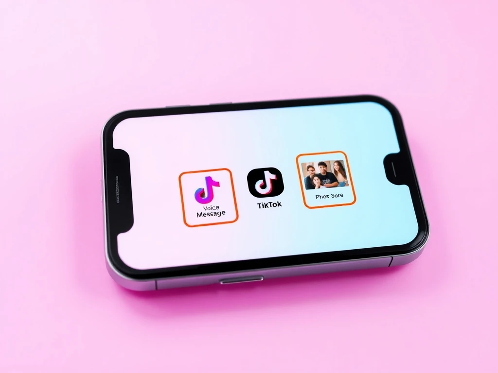 TikTok DMs featuring new voice note and image sharing capabilities for improved messaging