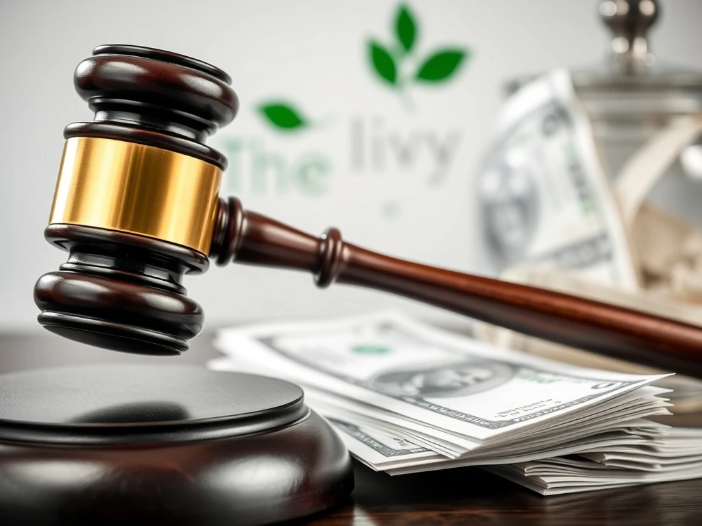 A legal gavel symbolizing the ongoing dispute over tip allocation at The Ivy restaurant, highlighting the impact of new employment laws on hospitality staff earnings.