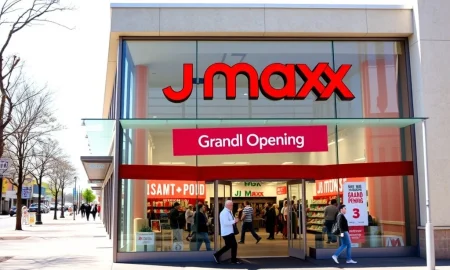 A new TJ Maxx store front showcasing the brand's successful TJ Maxx expansion, symbolizing growth and resilience in the retail sector.