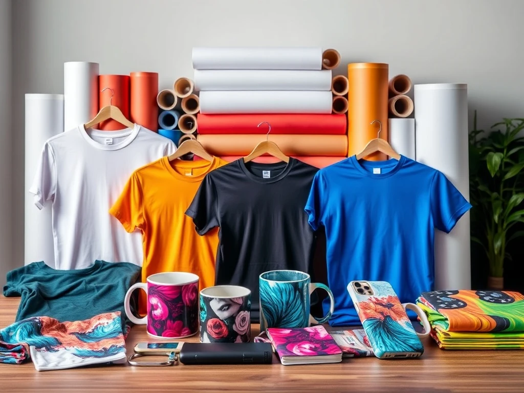 Top sublimation paper manufacturers producing vibrant custom printed products