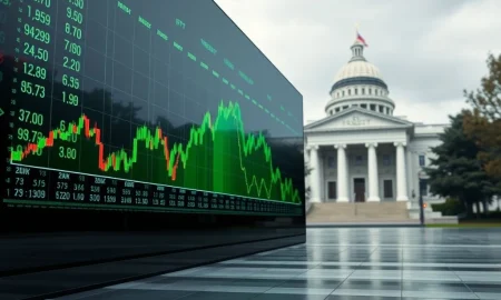 A gavel and money stacks symbolize the impending $100 billion Treasury bills auction, highlighting its financial implications.