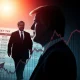 An illustration depicting the potential effects of a new Trump corporate tax policy on financial markets and corporate balance sheets, impacting investors.