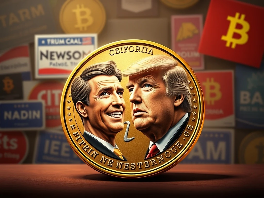 Satirical Trump Corruption Coin mocking political cryptocurrency ventures