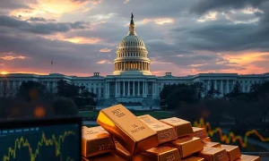 Gold bars as ultimate safe haven during Federal Reserve political pressure