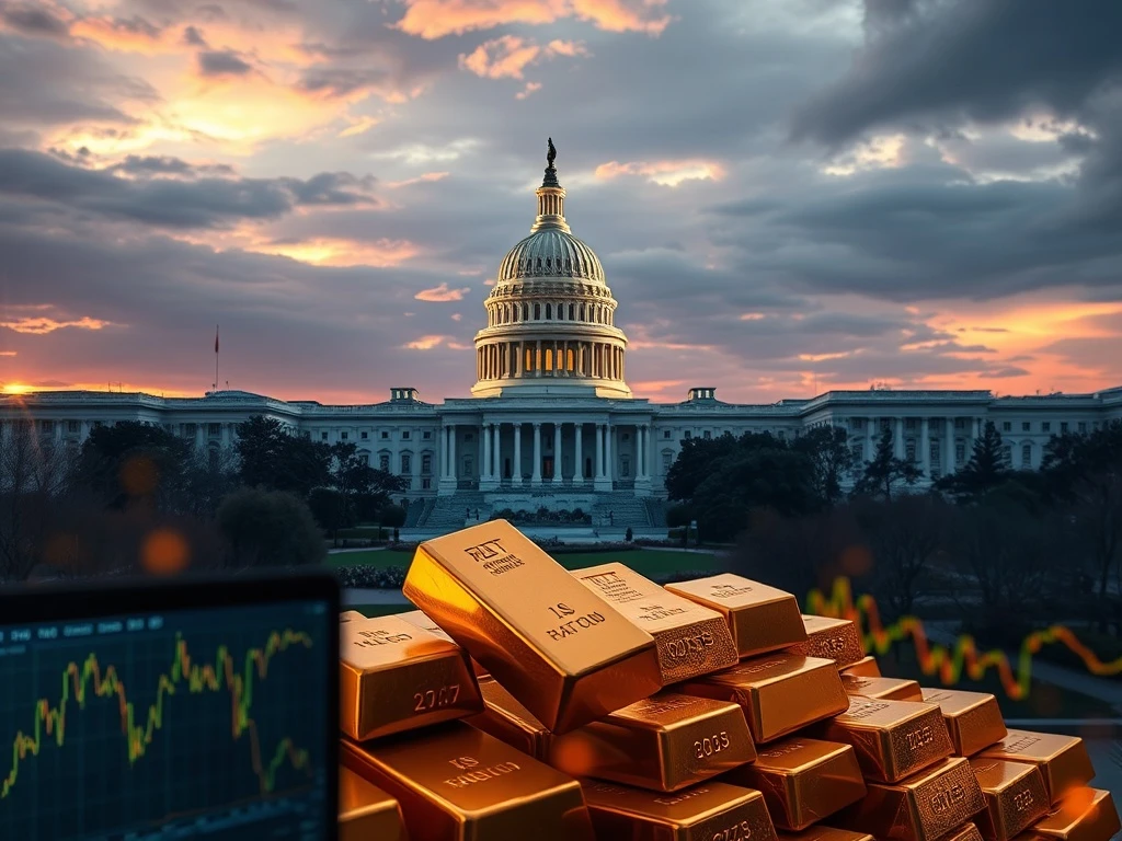 Gold bars as ultimate safe haven during Federal Reserve political pressure