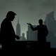 Conceptual image illustrating the personal dimension of Trump tariffs, showing a political figure interacting with financial symbols amidst trade tensions.