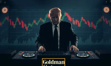 An artistic representation of the escalating Trump Tariffs and trade tensions, highlighting the personal dimension of high-stakes economic disputes.