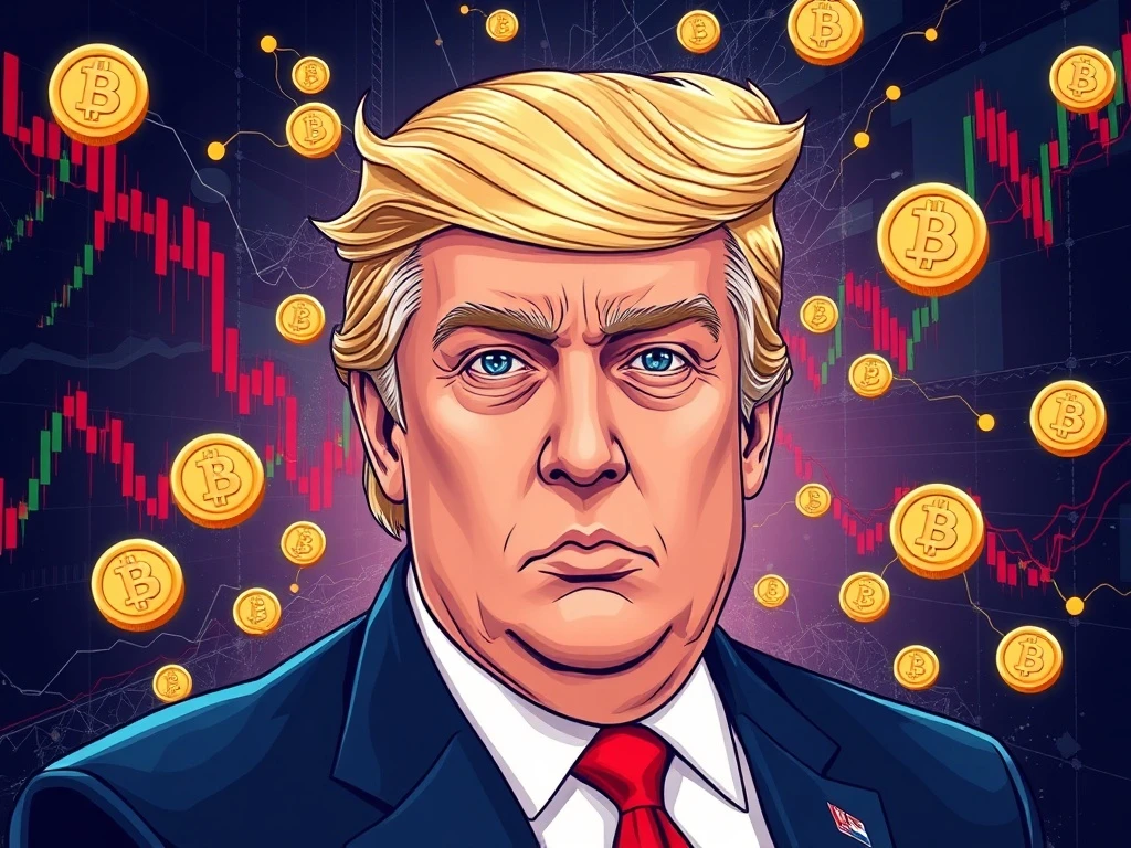 Trump Token digital currency analysis showing political cryptocurrency market risks