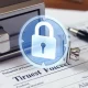 A visual representation of **trust fund security**, showing digital locks protecting financial documents, symbolizing robust asset protection.