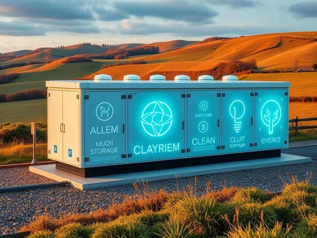UK battery storage facility supporting clean energy grid infrastructure and renewable power integration
