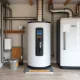 Modern biomass boilers providing efficient home heating with renewable energy